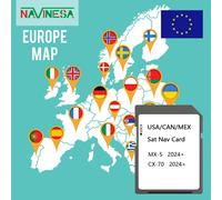 Aggiorna USA/Canale/Mexico 2024 mappe SD Card GPS Connect1 Sistema di navigazione per Mazda CX70 MX5 Car Navi Card
