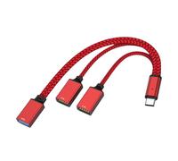 Aggiorna USB C a 3 porte USB centro resistenza al calore spine e riproduce più sistemi di supporto con cavo rigido trecce