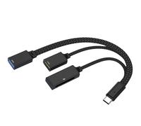 Aggiorna USB C a 3 porte USB centro resistenza al calore spine e riproduce più sistemi di supporto con cavo rigido trecce