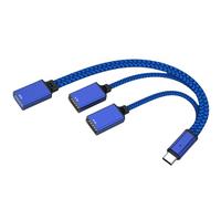 Aggiorna USB C a 3 porte USB centro resistenza al calore spine e riproduce più sistemi di supporto con cavo rigido trecce