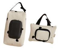 Aggiornamenti Ricamo Custodia per salviette per Passeggino Appeso Borsa per salviette umide Accessorio per passeggino in cotone e lino grandi dimensioni per i genitori Comodi accessori