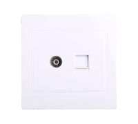 Aggiornamenti RJ45 Adattatore Internet & Antenne Coassiale Montaggio A Parete Frontale Pannello Presa Per Migliorare la Connessione Casa Usb Internet Adapter Ethernet