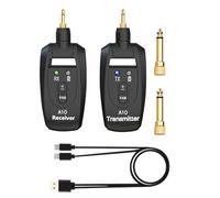 Aggiornamento 2.4GHz Wireless Guitar System Trasmettitore Ricevitore Set per Chitarra Elettrica
