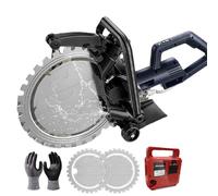 Aggiornamento 4500W Segatrice Toroidale Calcestruzzo/3000rpm Wall Chaser Cutting Machine, 9.5kg Design Leggero, Taglierina Auto Acqua, Profondità 30 cm, per Granito/Mattone/Calcestruzzo