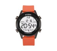 (Aggiornamento arancione)Orologio digitale da uomo impermeabile SYNOKE Marca Numeri grandi Facile da