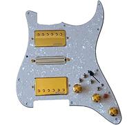 Aggiornamento Chitarra Elettrica Precablata Set Battipenna HSH Interruttore Multifunzione Alnico 5 Pickup Battipenna A 3 Strati Per Fender Stratocaster Pickup chitarra precablati