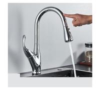 Aggiornamento del rubinetto di voto da cucina per tocco di tocco intelligente Nickel/Black Growivel Grivel Grivel Crane Double Beuut Mixer Faucet (Chrome B)