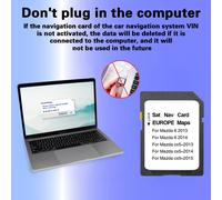 Aggiornamento del veicolo per Mazda 6 CX-5 GPS Scheda SD Mappe Versione 2025 Sistema di navigazione Mappe EU UK Sat Navi Accessori Spedizione gratuita