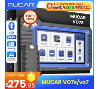 Aggiornamento gratuito a vita MUCAR VO7S/VO7 Strumento diagnostico per auto Codifica ECU bidirezionale Scanner Obd2 Diagnostica completa del sistema 28 Reset