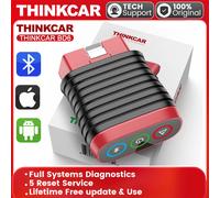 Aggiornamento gratuito a vita THINKCAR BD6 obd2 Scanner Bluetooth, strumento diagnostico per tutti i sistemi 5 reset per 120 marchi di automobili iOS e Android Add Cable