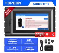 Aggiornamento gratuito TOPDON AD800 BT 2.0 Auto OBD2 dispositivo diagnostico 28+