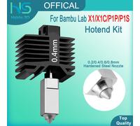 Aggiornamento Hotend Per Bambu Lab X1/X1C Hot End Per Bambulab P1P/P1S Ugello In Acciaio Temprato 0.2/0.4/0.6/0.8mm Parti Della Stampante 3D