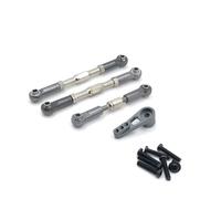 Aggiornamento in metallo Rimontare il collegamento dello sterzo 25T Servo Arm compatibile con 104009 12401 12402 12403 12404 12409 RC Car(Dark Grey)