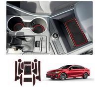 [Aggiornamento] LUWU per Kia KIA K5 DL3 2023 Tappetini per console centrale, 2021-2023 K5 GT Line Cup Holder Inserti Tappetini 2023 K5 LX LXS GT EX Console Centrale Shifter Liner Trim Mats 2023 Kia K5