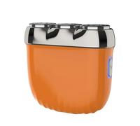 Aggiornamento magnetico attrazione mini rasoio USB lavabile rasoio uomo BrU706 (arancione, taglia unica)