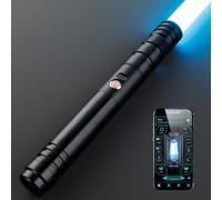 Aggiornamento RGB3.0 Liscio Swing Dueling Light Saber con 16 Font, Motion Control Light Saber, Infinite Color Change Metal Hilt Light Saber Support Heavy Dueling for Adult