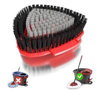 Aggiornamento Spin Mop sostituzione spazzole compatibili con Vileda EasyWring 1 serbatoio, spazzola a setole piene sostituire grande per la cucina, bagno, piscine, pulizia pavimento duro Deck