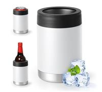 Aggiornamento universale per lattine isolato: adatto a tutti - per lattine normali da 12 14 453,6 g, lattine e bottiglie sottili - in acciaio inox a doppia parete - per spiaggia, kayak, piscina