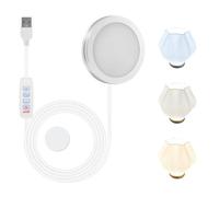 Aggiornate 3 colori Stampate 3D LED Lamp Kit 001 Compatible with Bambu Lab A1/A1 Mini/P1P/P1S/X1/X1C/X1E Makerworld MH001, 3 CCT Regolabili (Warm/White/Cool)-DIY-Stampe NON Sono Incluse