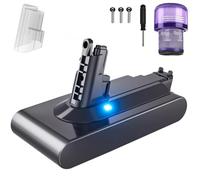 Aggiornato 6.0Ah V11 per batteria Dyson-V11 agli ioni di litio compatibile per V11 (tipo a vite) Animal/Absolute/Motorhead/Fluffy/SV14/SV15 Aspirapolvere senza fili portatile (non adatto al tipo di