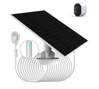 Aggiornato, con avviso di ricarica luce respiratoria,Pannello solare da 6W/5V compatibile con fotocamere Arlo Pro 5S 2K, Pro 4,Pro 3,Floodlight, Ultra 2, Ultra 2,Ultra e Go 2