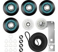 【Aggiornato】 w10837240 e 4392067 Kit di riparazione per asciugatrice Whirlpool Mayt-ag Kenmore KitchenAid-Cabrio Parti di asciugatrice Duet Dryer Parts Bravos xl Dryer Parts Elite Dryer Parts Roller