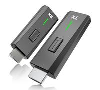 Aggiornato Wireless HDMI Trasmettitore e Ricevitore 328FT/100M Plug and | Estensore HDMI wireless 4k decodifica 1080p, 2,4 G/5 GHz, per video e audio al monitor da laptop/PC/proiettore/TV Box