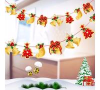 Aggiungi gioia al tuo incontro di Natale con uno striscione da appendere multi stile 2021 di Babbo Natale e alce (calze)