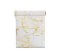 Aggiungi il tuo testo Marmo oro vuoto moderno ed elegante, Spremere il portafoglio superiore da donna Borsa portaoggetti Piccola portamonete Portamonete