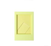 Aggiungi un tocco di colore ai tuoi ricordi con questo set di 10 cornici creative compatibili con Fujifilm (giallo brillante)