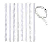 Aggiustatore per anelli larghi - 8 pezzi in silicone invisibile separatore per anelli | Accessori per gioielli per la regolazione delle dita di fidanzamento matrimoni e feste | Regalo di compleanno