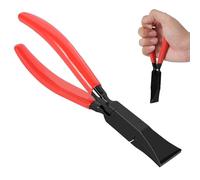 Aggraffatrice a mano in acciaio da 17,8 cm, per lamiere dritte/piegatrici, con manico ergonomico per piegare e appiattire lamiere (A)