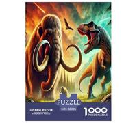 Aggressiveness Dinosaur 1000 Pezzi Puzzle Classici Per Adulti E Bambini Da 14 Anni E Più Giochi Del Cervello Perfetto Per Appassionati Di Esperti - Regalo Per Amore E Amico 38x26cm/1000pcs