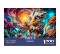 Aggressiveness Dinosaur Jigsaw Puzzle,1000 Pezzi Classici, Per Adulti E Bambini Da 14 Anni E Più Giochi Rilassamento E Intelligence Sfida Impossibile - Regalo Per Amore E Amico 70x50cm/1000pcs