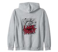 Aggressivo Lago Trota Grande Pesca Laghi Deep Strike Felpa con Cappuccio