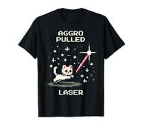 Aggro Pulled: Laser | Pixel Art | Laser Cat Maglietta