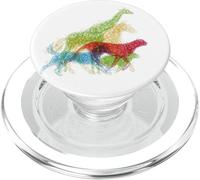 Aggrovigliato Line Art di Safari Africa Animali Selvatici PopSockets PopGrip per MagSafe