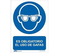 AGHASA ASRD030-SEGNALE OBLIG.USO OCCHIALI PVC 0,7mm 210X300