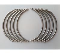 Aghi curvi rapidi da 10 bottoni con punta di gancio 6001 taglia 43 (spessa) m...