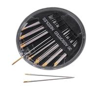 Aghi da cucito a mano, 30 pezzi con grande orecchio, portatili, accessori all'uncinetto, per lavori a mano, per la casa, lo studio, il lavoro, il cucito, la trapuntatura, l'uncinetto