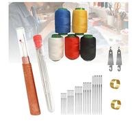 Aghi da cucito con cruna grande, struttura resistente e antiruggine per la riparazione di quilting e ricamo