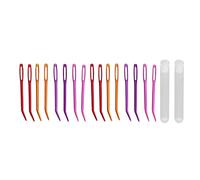 Aghi di arazzo per gli aghi per maglieria piegata per occhio grande con scatole di conservazione per set di maglieria di cucitura arazzi, materiale in alluminio resistente