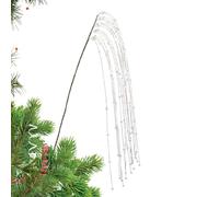 Aghi Di Pino Artificiali Con Glitter Per Decorazioni | Decorazioni Per Le Feste Stagionali | Rami Decorativi Con Aghi Di Pino Finti | per Matrimoni Compleanni Celebrazioni Ghirlande Vasi Eventi Raduni