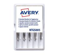 Avery NTGS005 Aghi Standard per Pistola Sparafili, 5 Pezzi