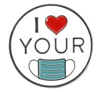 Aghi embroiderati di primo soccorso dose di droga set 2 pezzi baveri distintivi gioielli, Klein, Metallo non prezioso