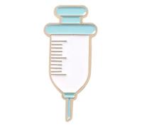 Aghi embroiderati di primo soccorso dose di droga set 2 pezzi baveri distintivi gioielli, Klein, Metallo non prezioso