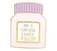 Aghi embroiderati di primo soccorso dose di droga set 2 pezzi baveri distintivi gioielli, Klein, Metallo non prezioso