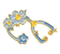 Aghi embroiderati di primo soccorso dose di droga set 2 pezzi baveri distintivi gioielli, Klein, Metallo non prezioso