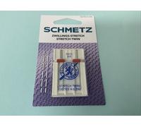 Aghi Gemelli Stretch Doppio Ago Per Macchine Da Cucire 4.0 -75 Due Pezzi