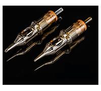 Aghi per cartucce tatuaggi, 20 pezzi, 0,4 mm, con punta tonda lunga, 1401RL, 1403RL, 1405RL, 1407RL, 1409RL (1409RL, 0,4 mm)